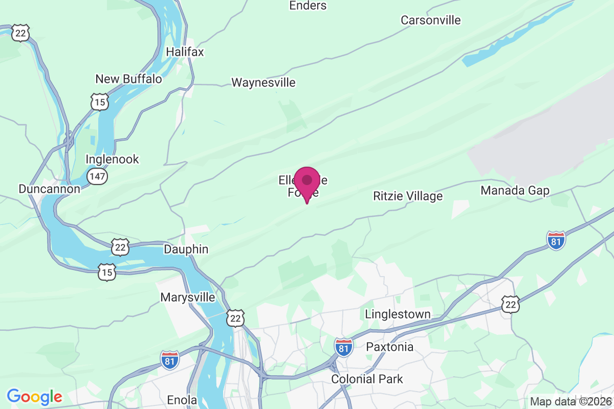 Ellendale Forge map