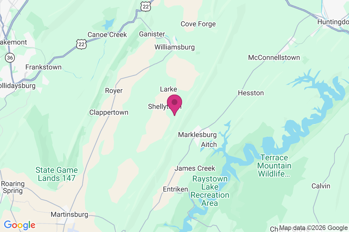 Shellytown map