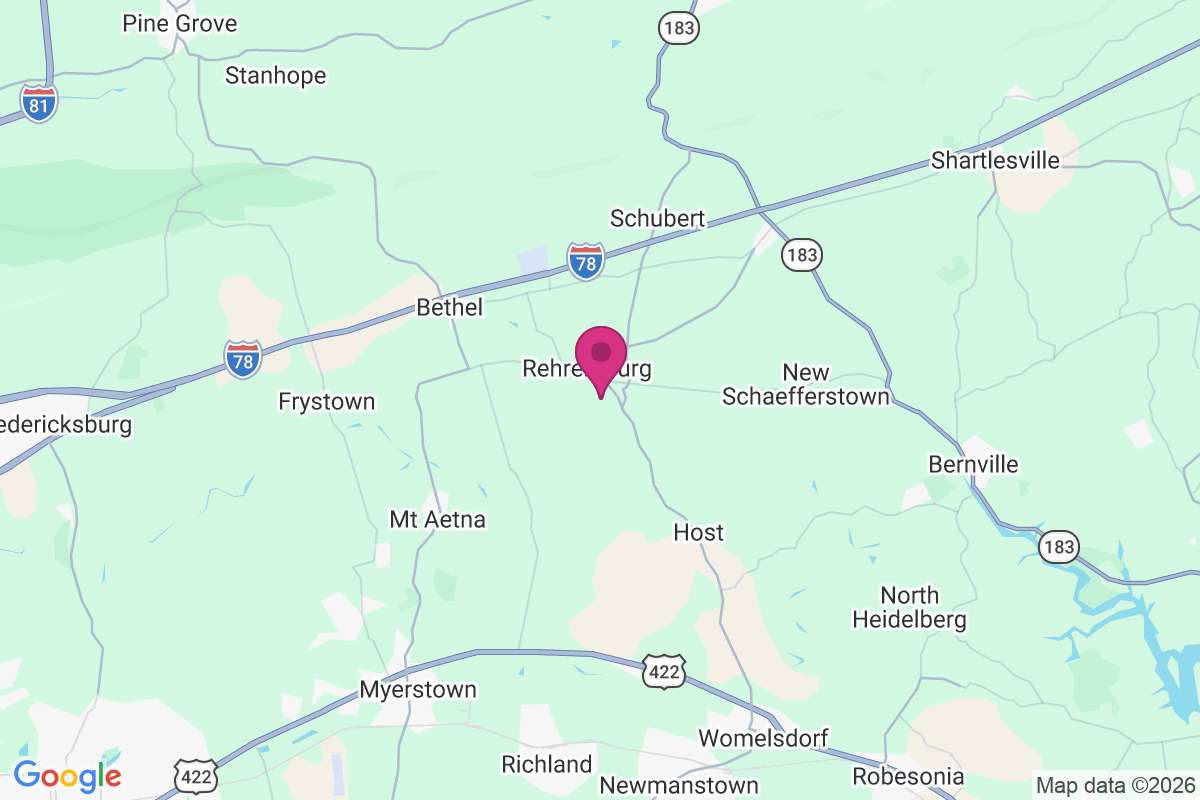 Rehrersburg map