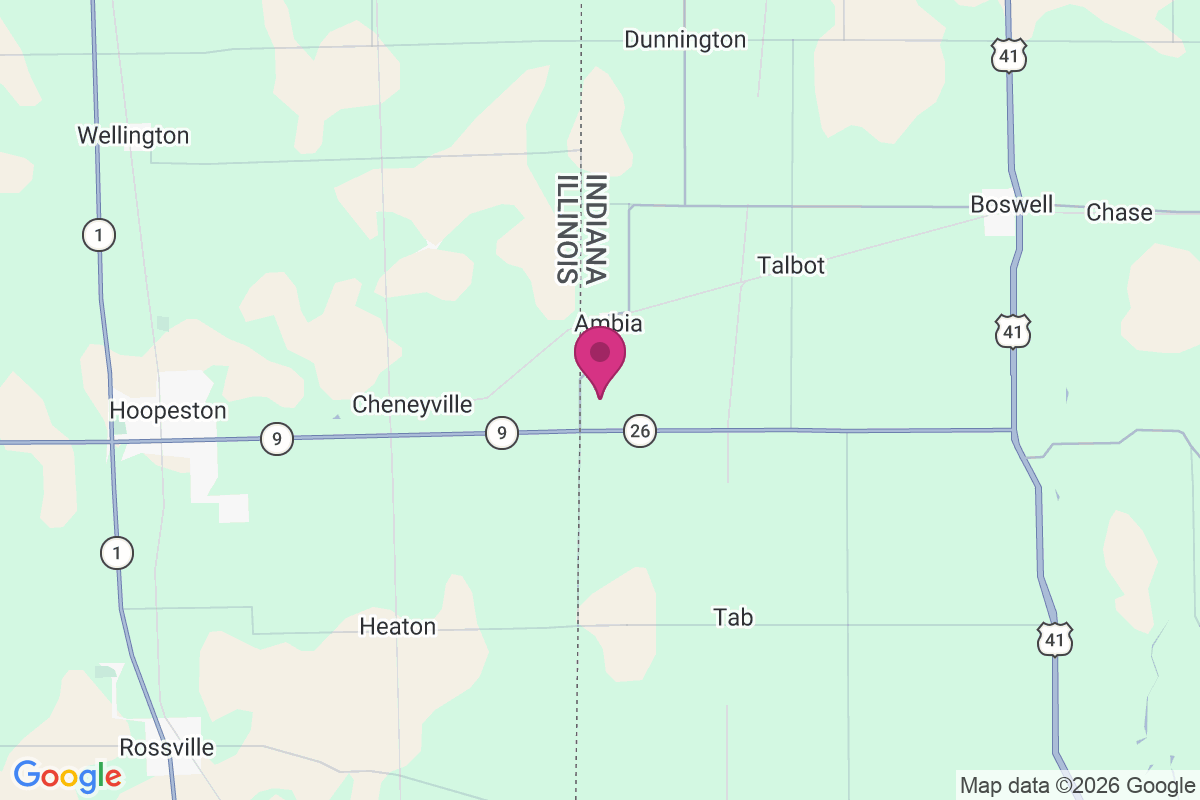 Powley Corners map