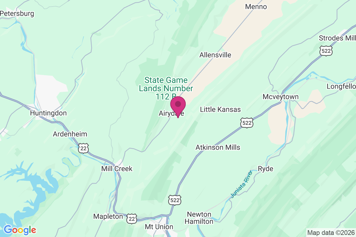 Airydale map