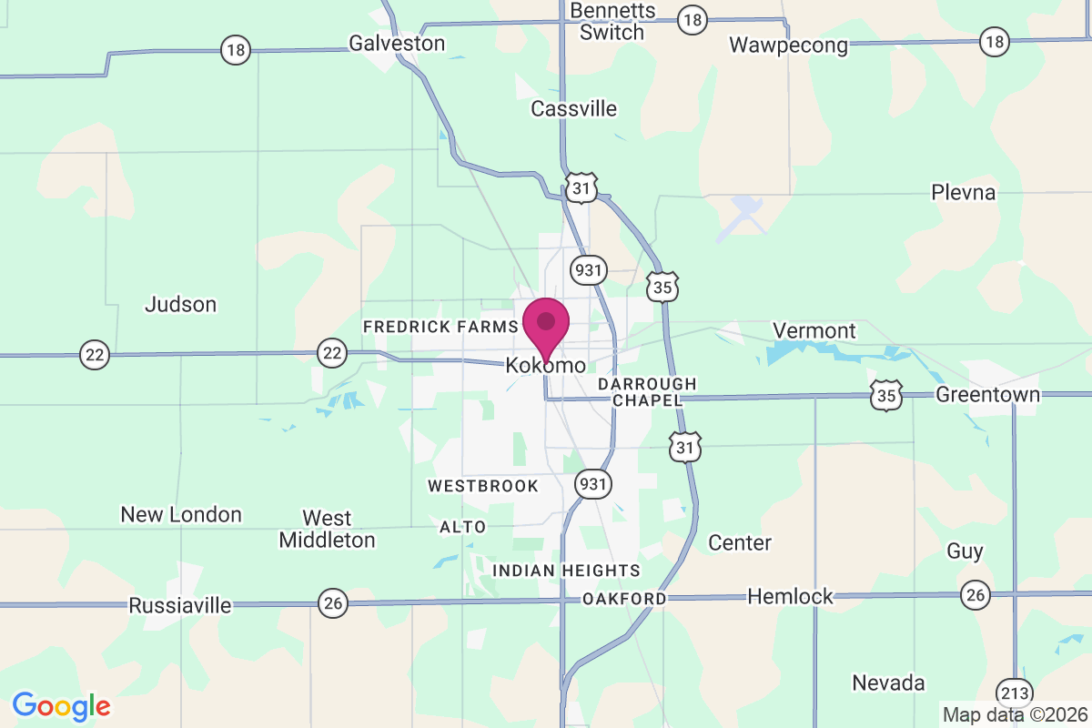 Kokomo map