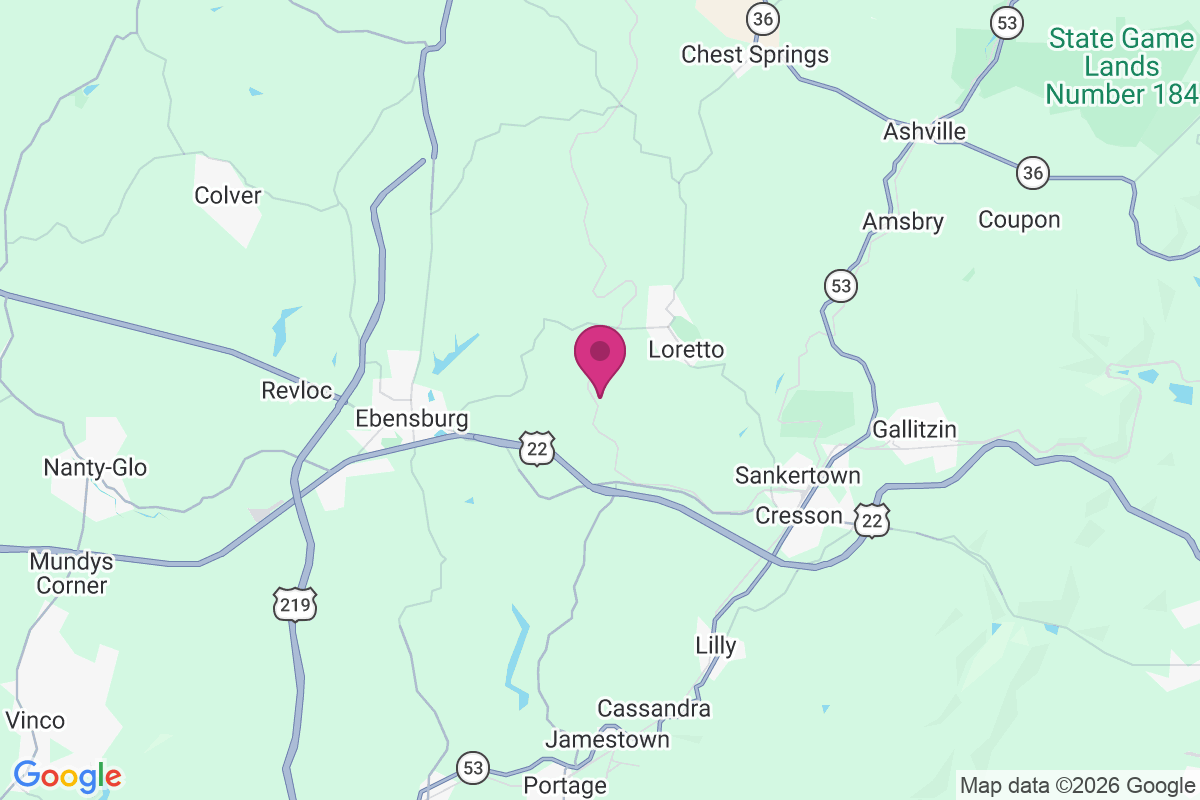 Ebensburg Junction map