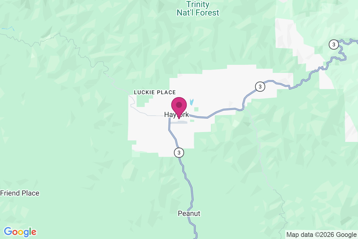 Hayfork map
