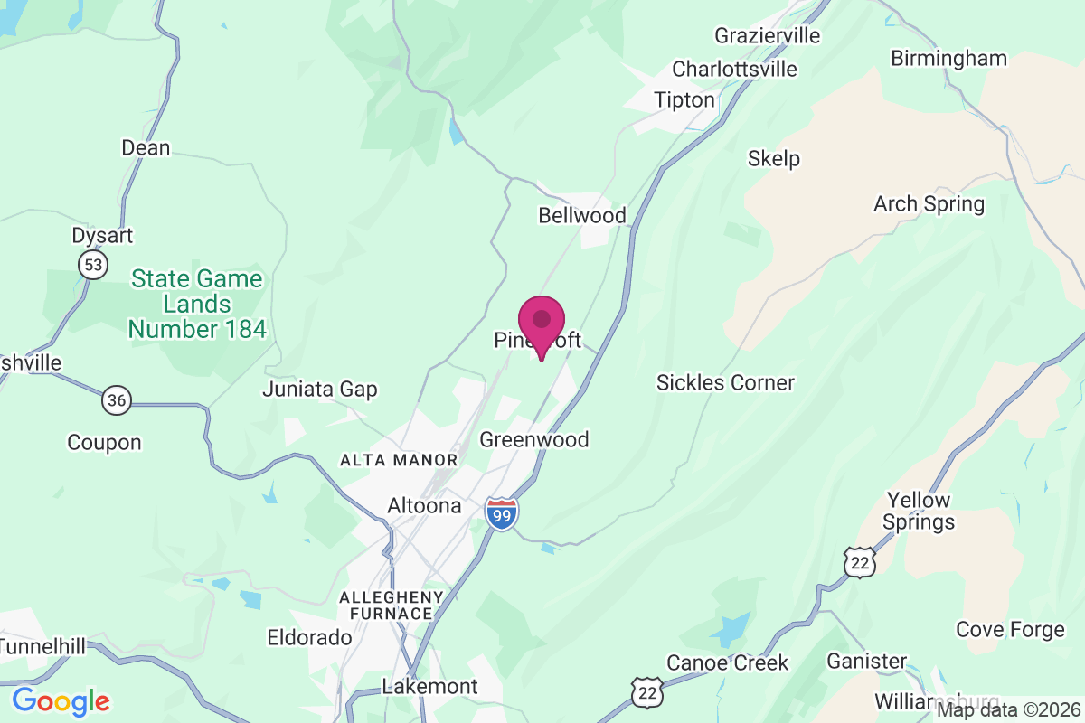 Pinecroft map