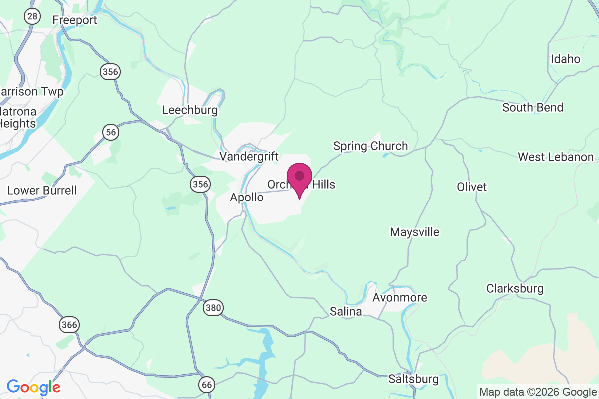 Orchard Hills map