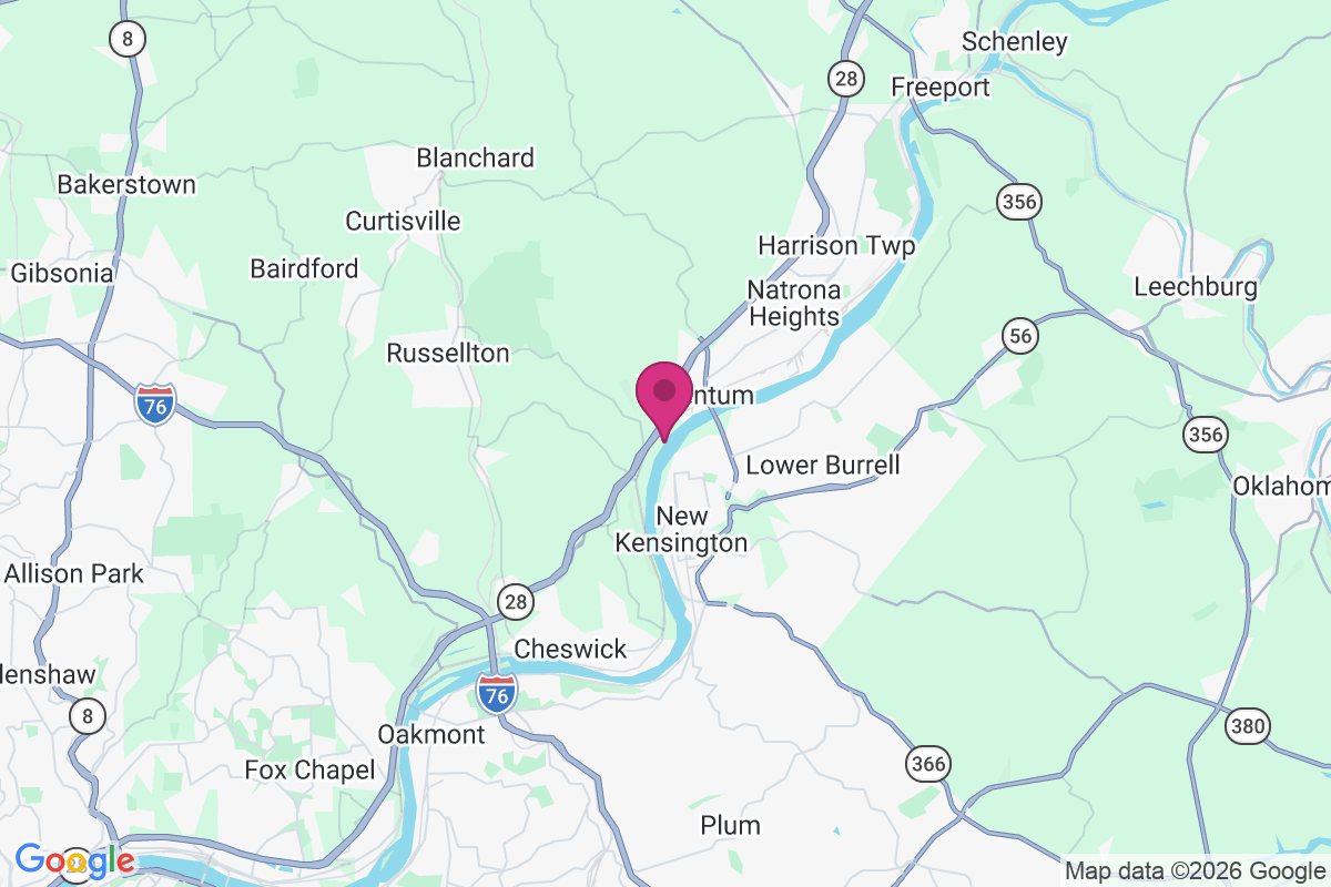 West Tarentum map