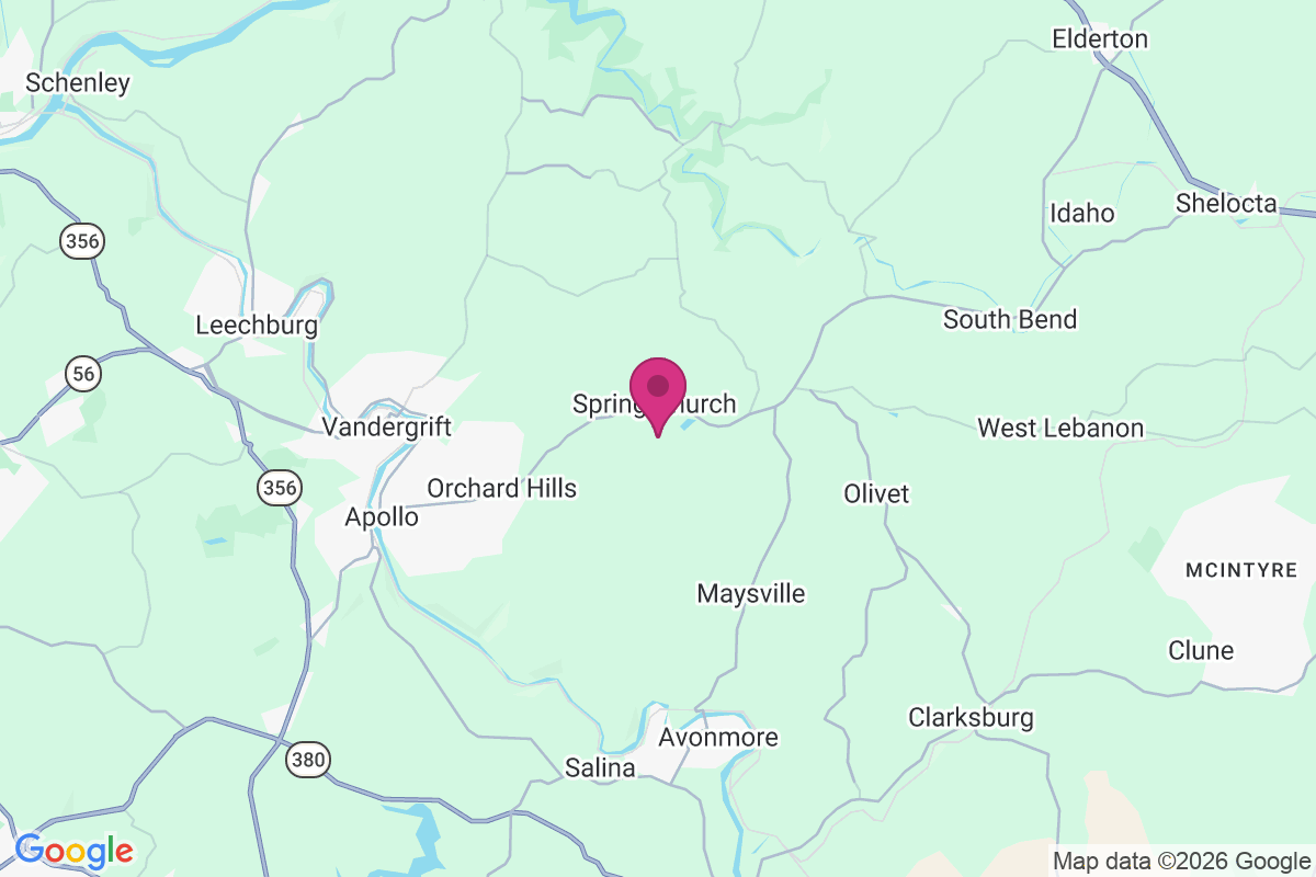 Spring Church map