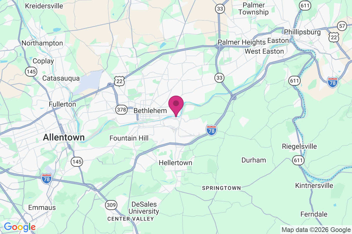 Freemansburg map