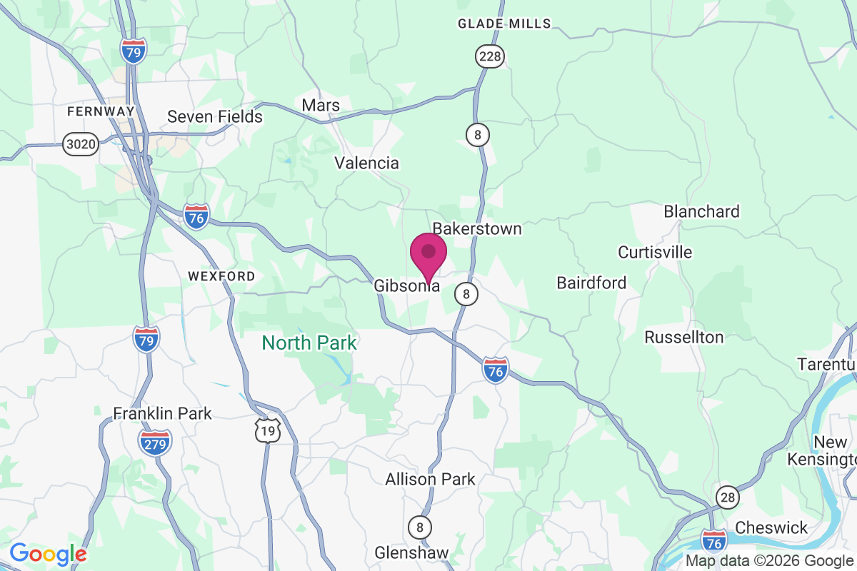 Gibsonia map