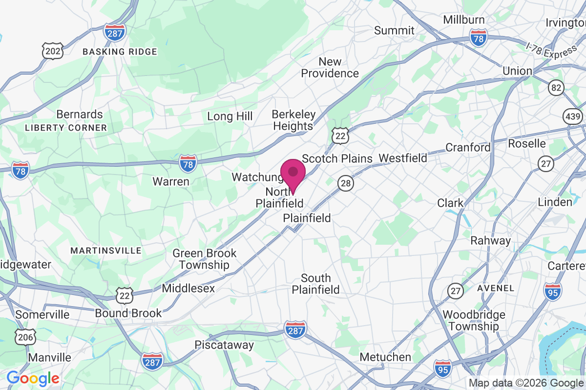 North Plainfield map