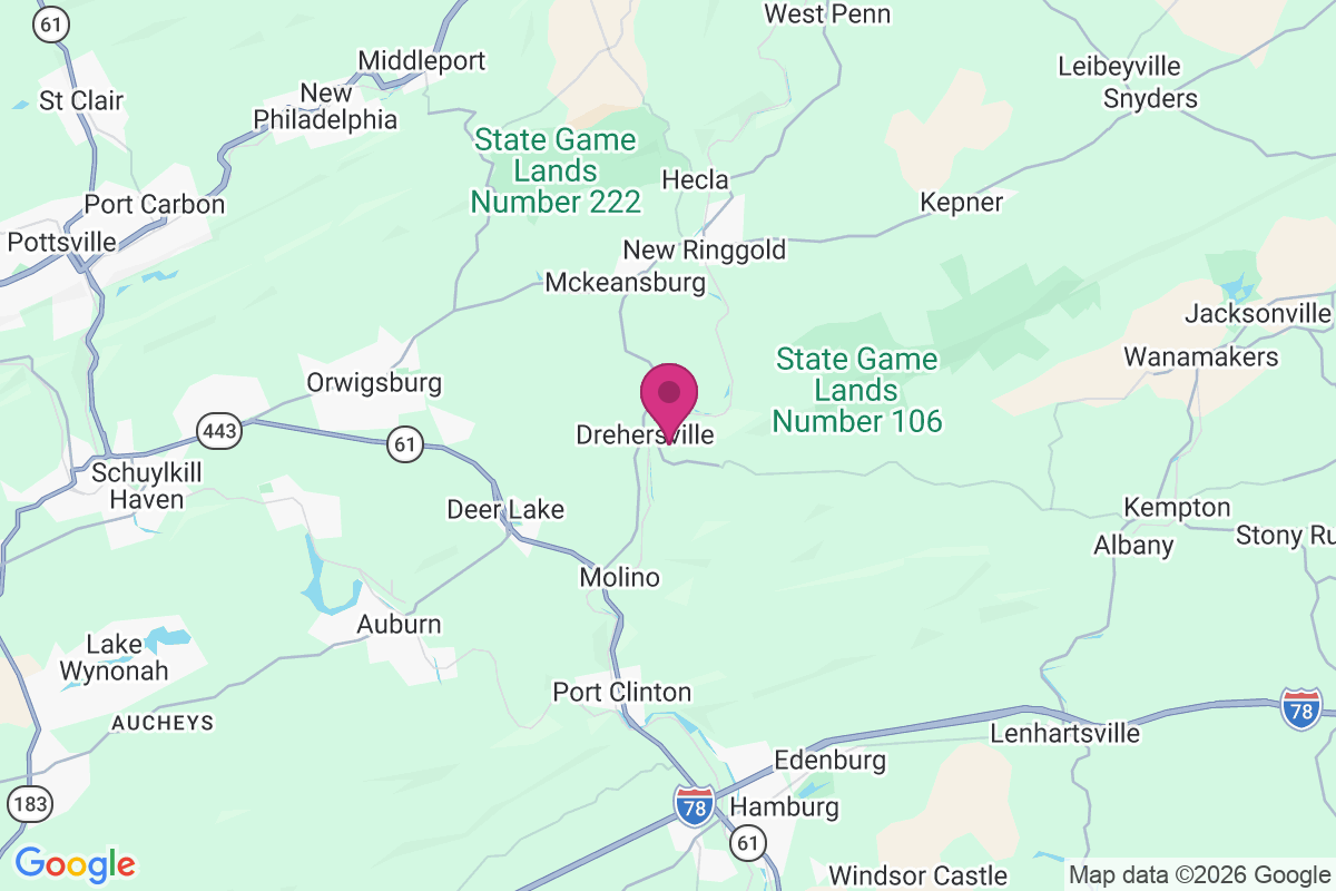 Drehersville map