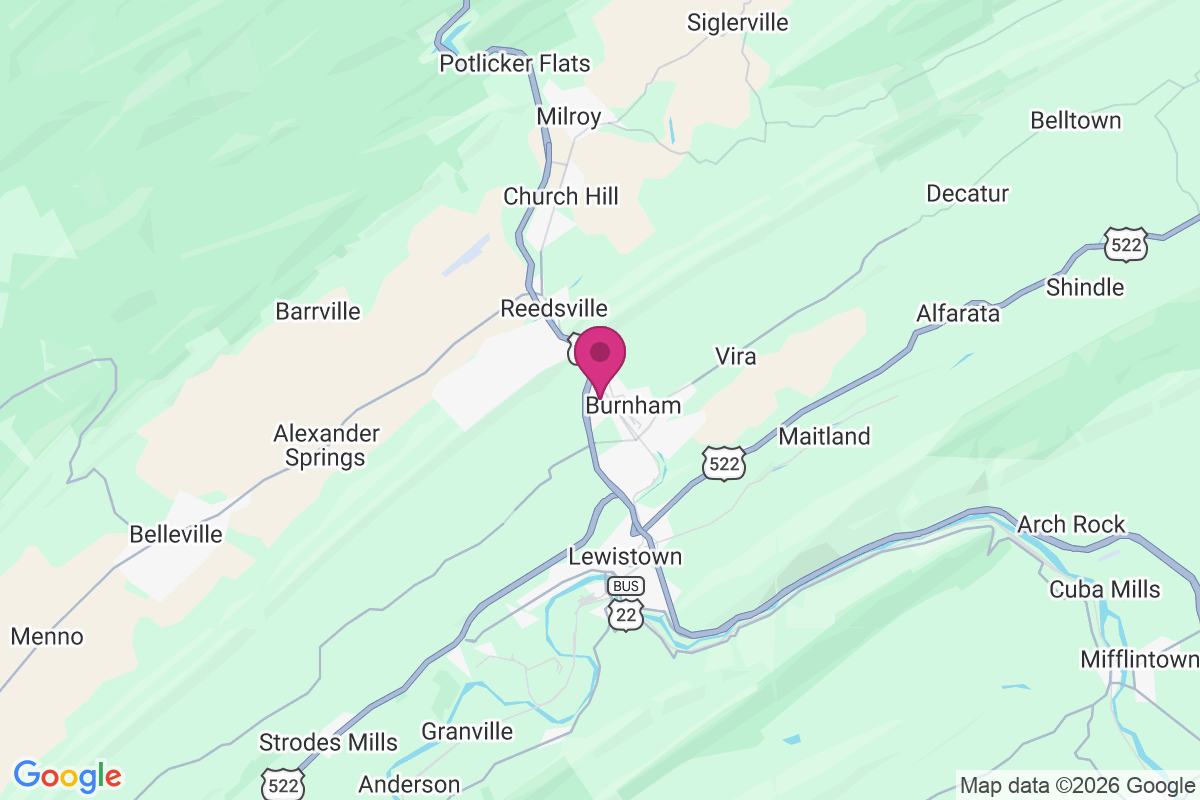 Yeagertown map