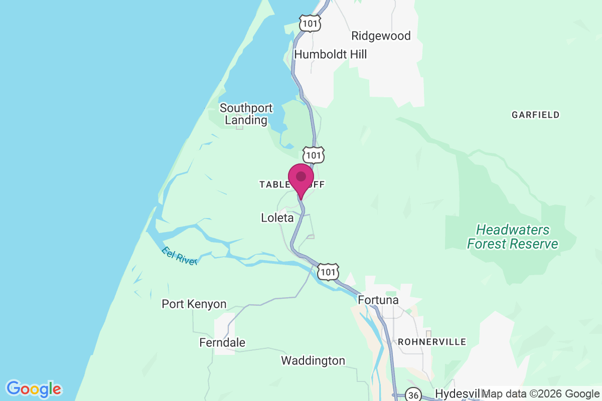 Table Bluff map