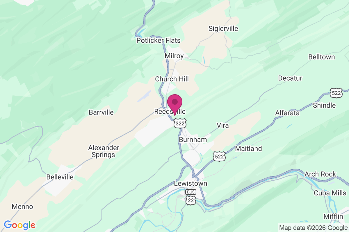 Reedsville map
