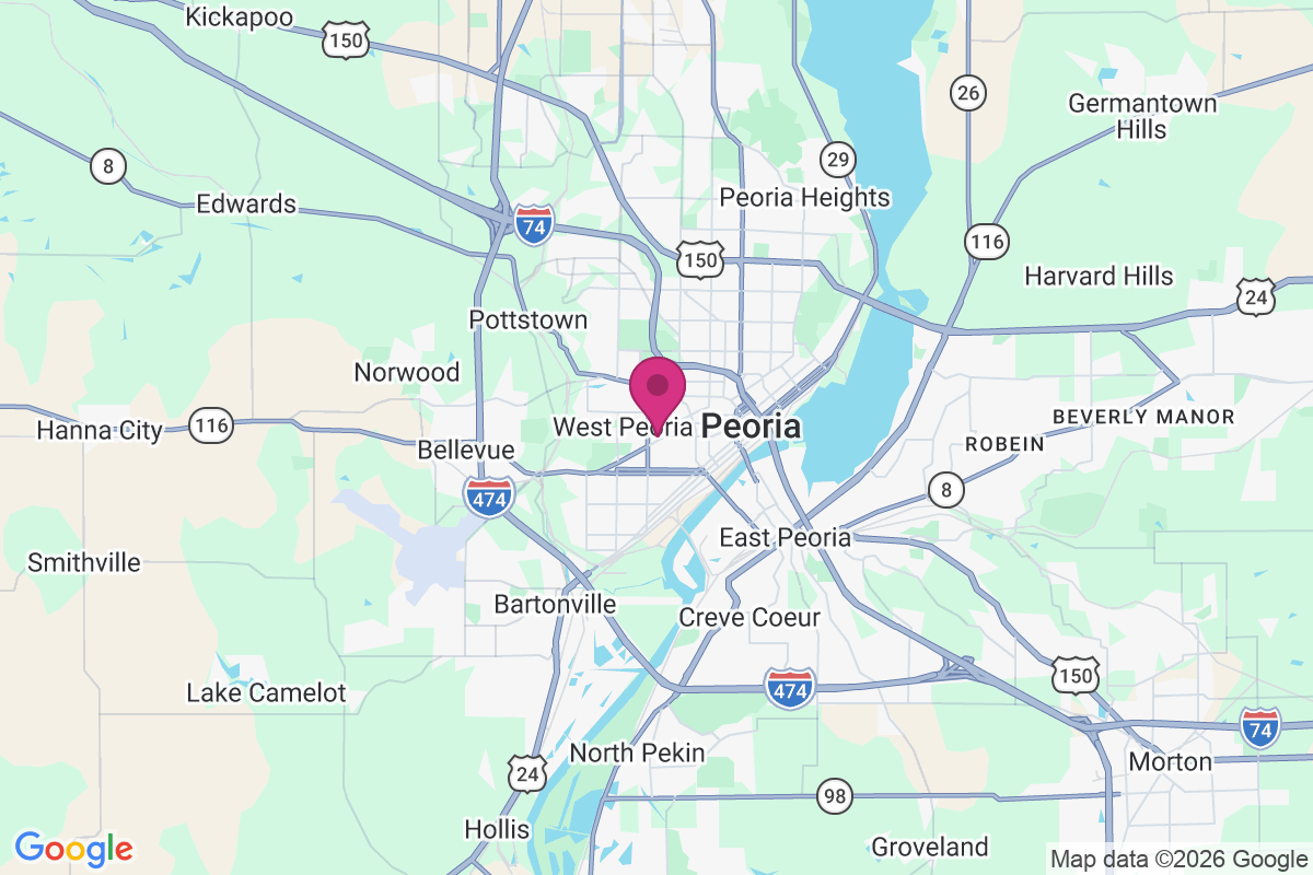 West Peoria map