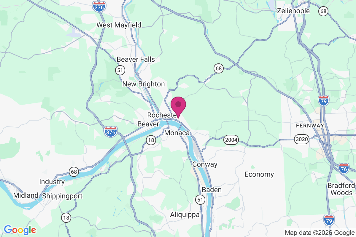 North Rochester map