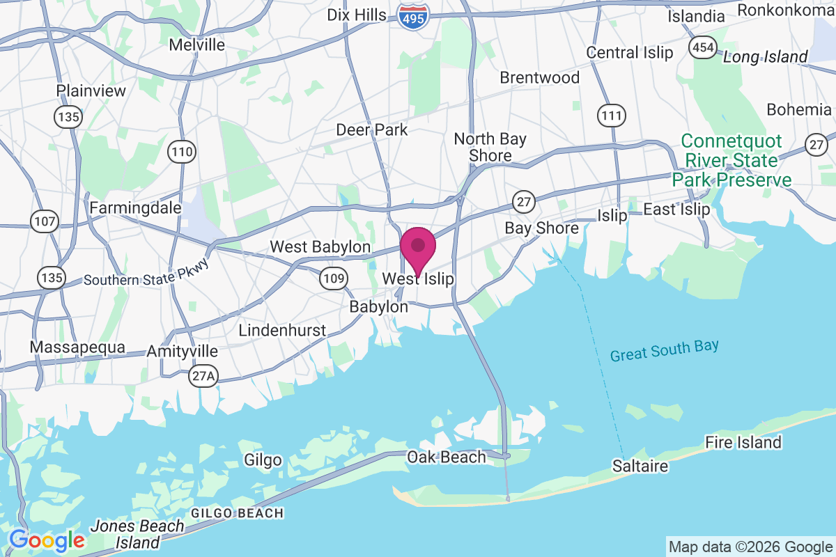 West Islip map