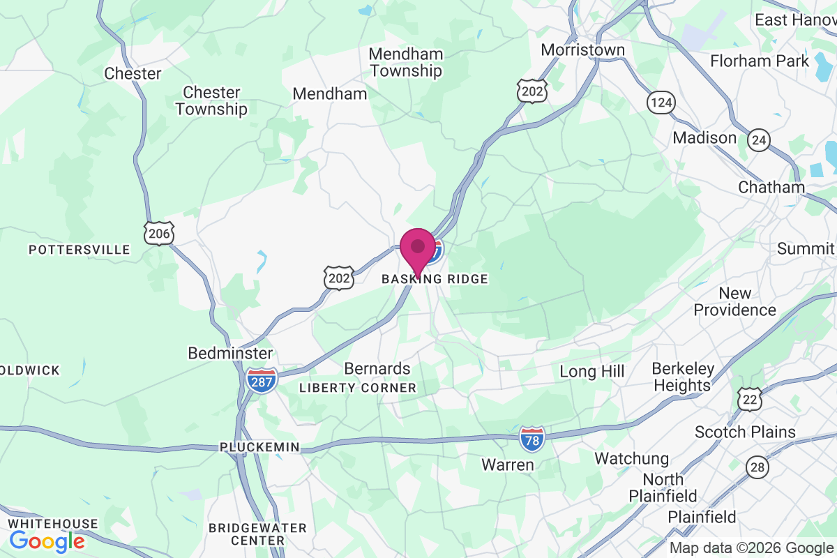Basking Ridge map