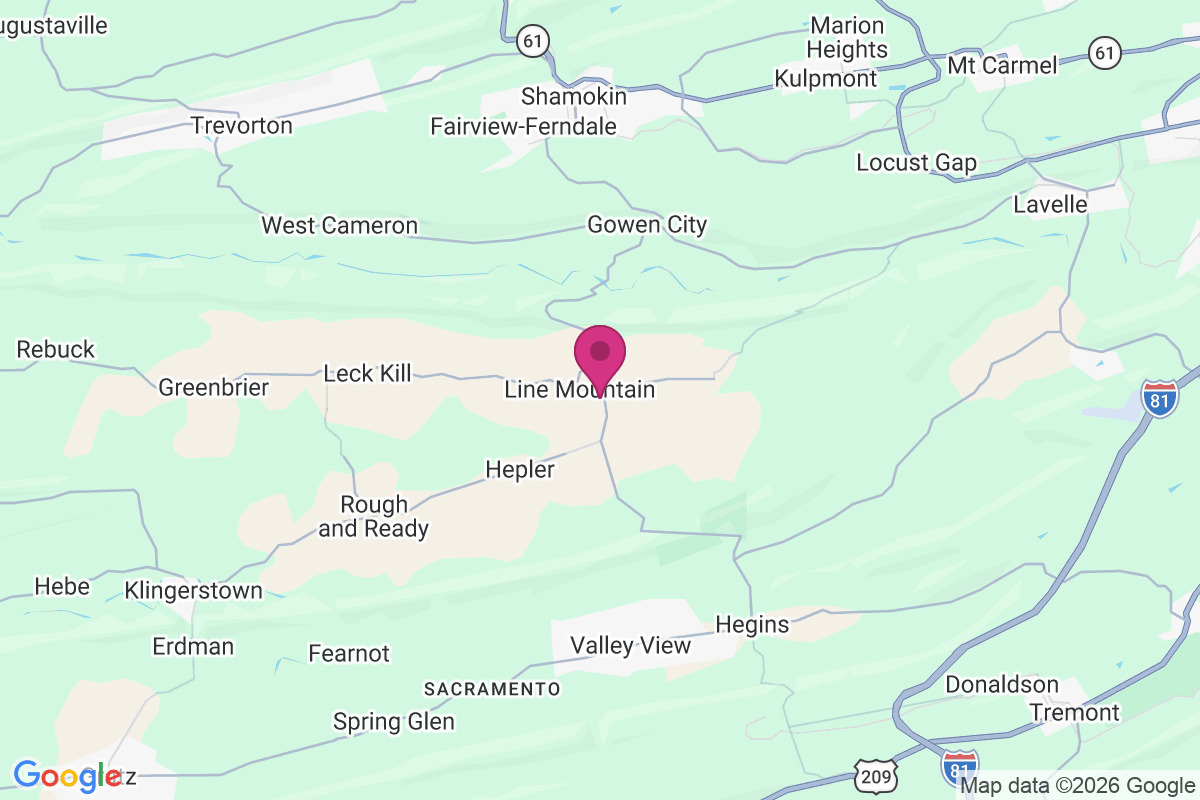Line Mountain map