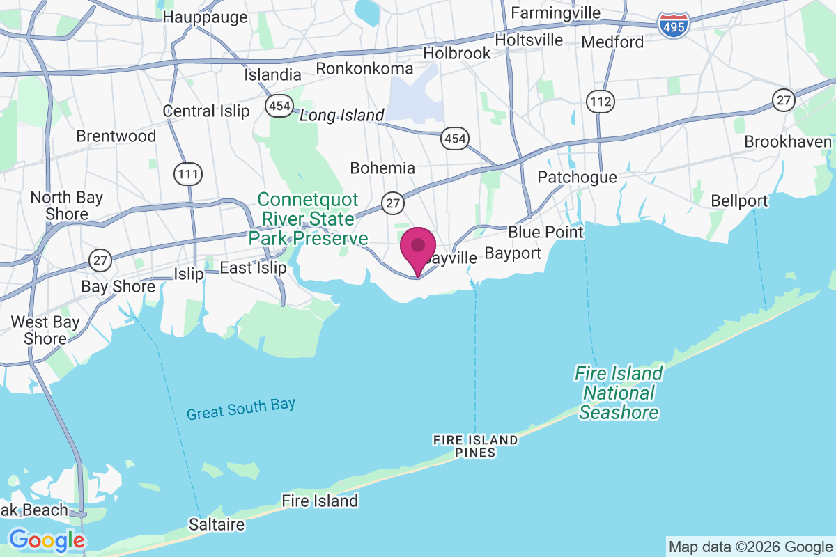 West Sayville map