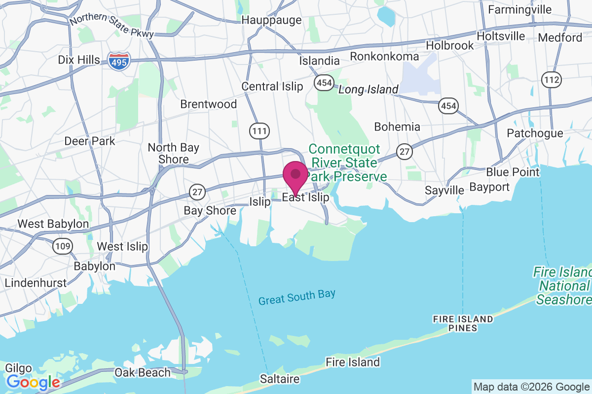 East Islip map