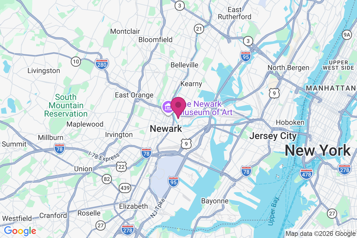 East Newark map