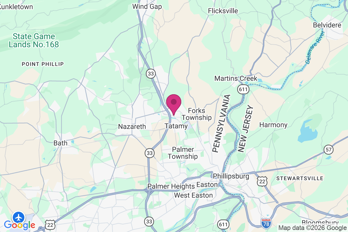 Stockertown map