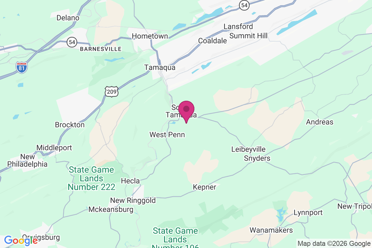 South Tamaqua map