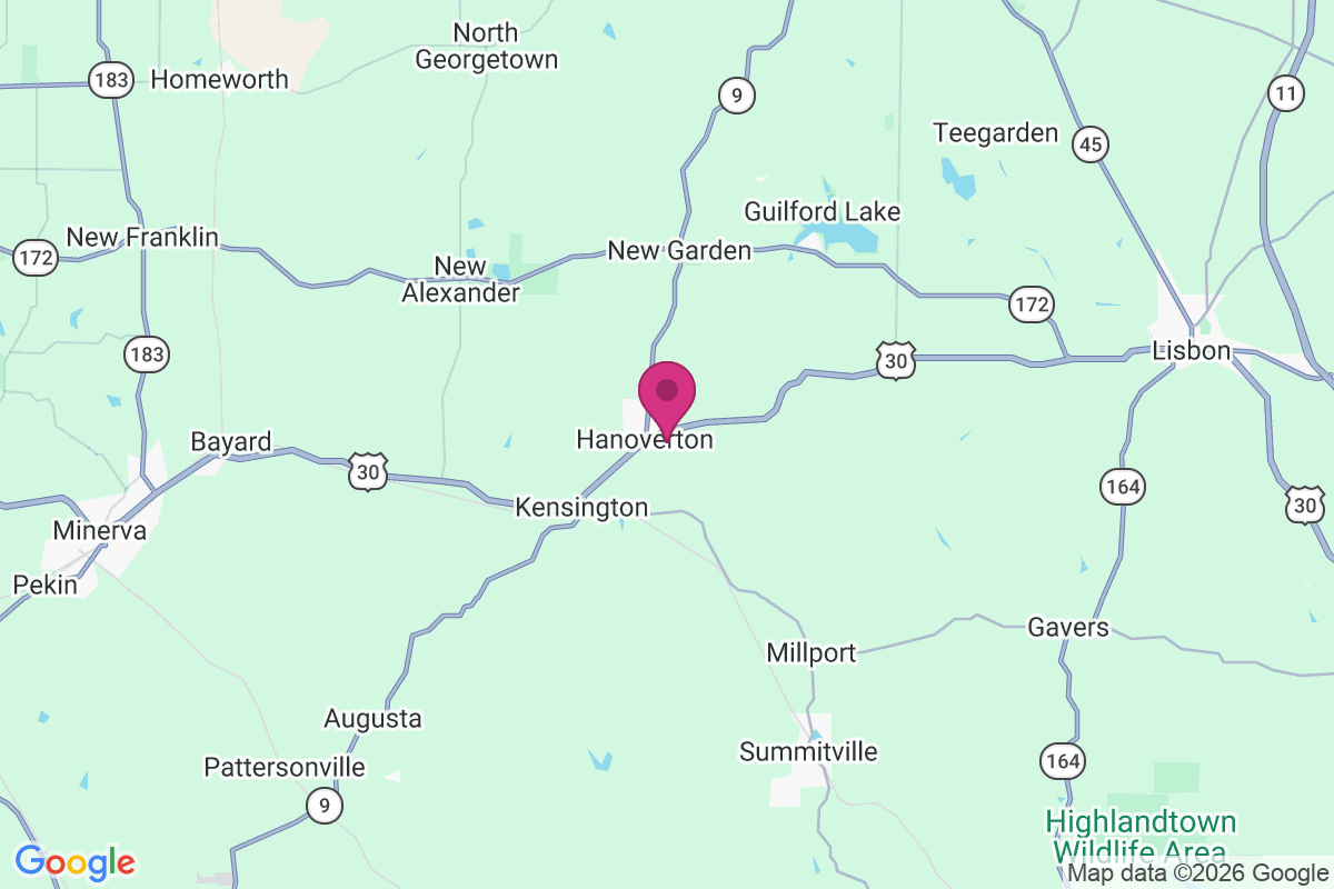 Hanoverton map
