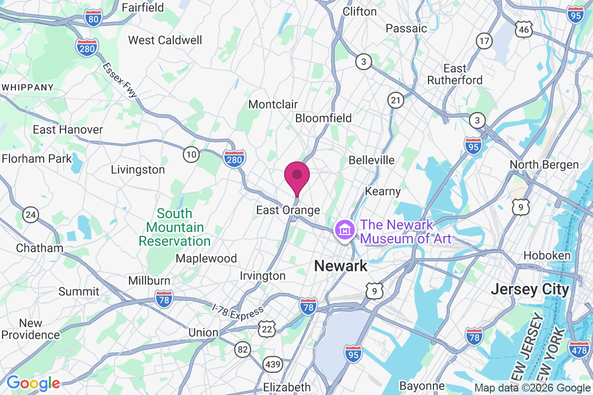 East Orange map