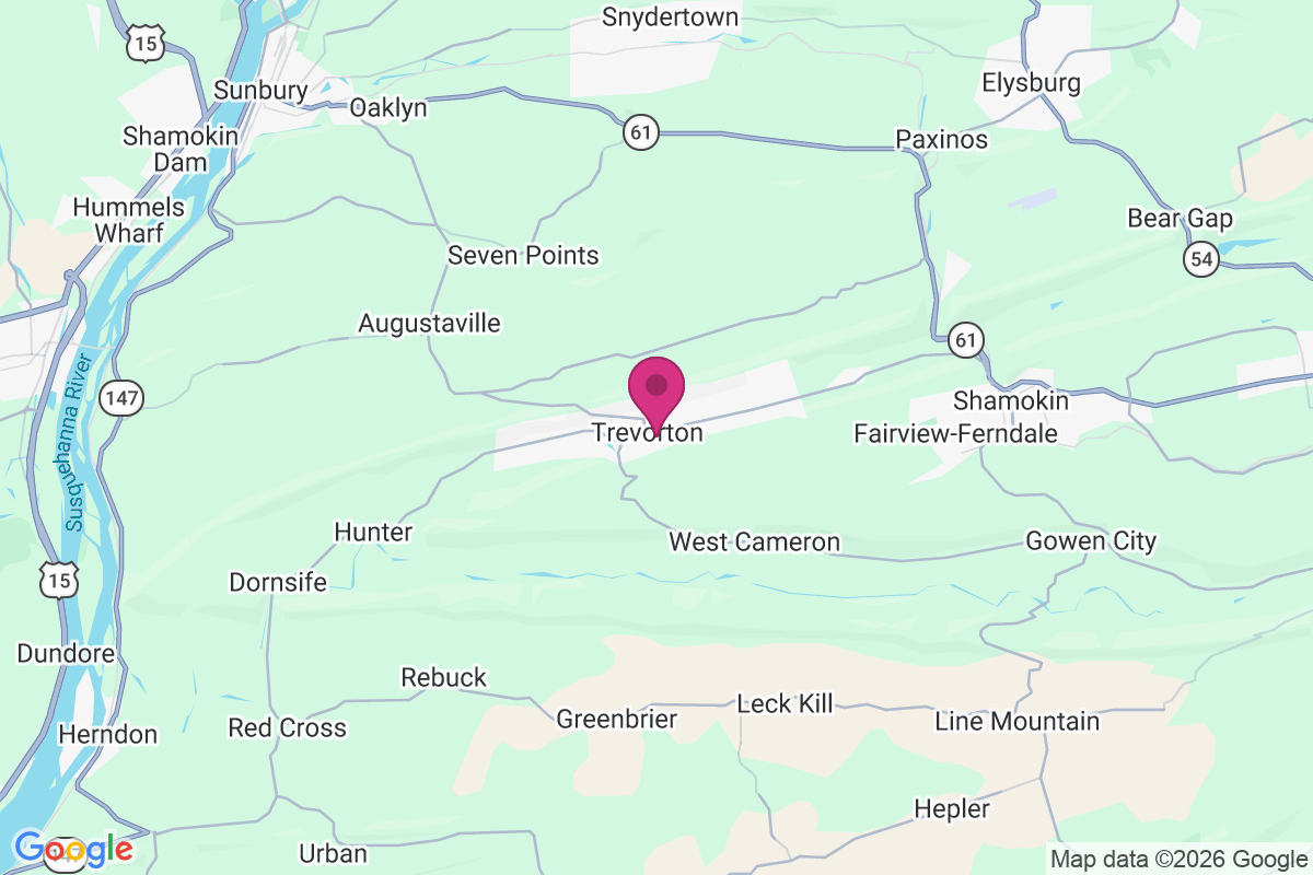 Trevorton map