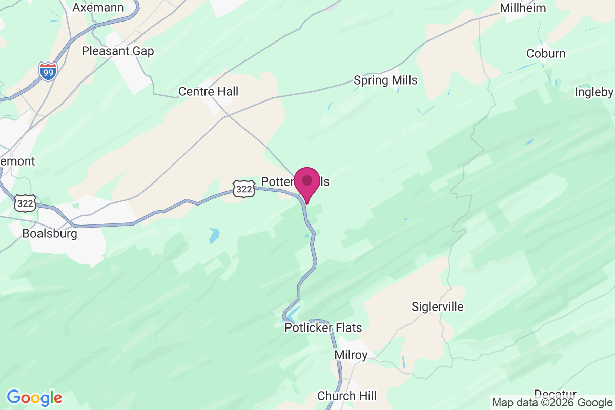 Potters Mills map