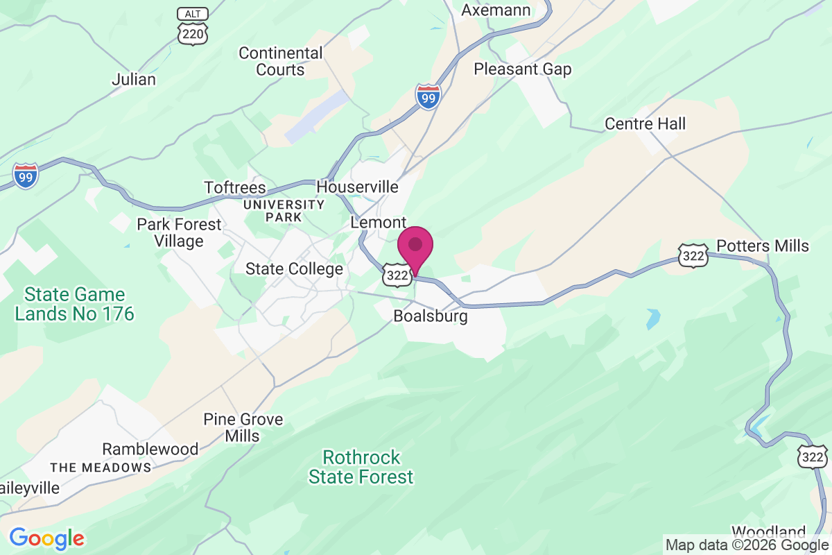 Oak Hall map
