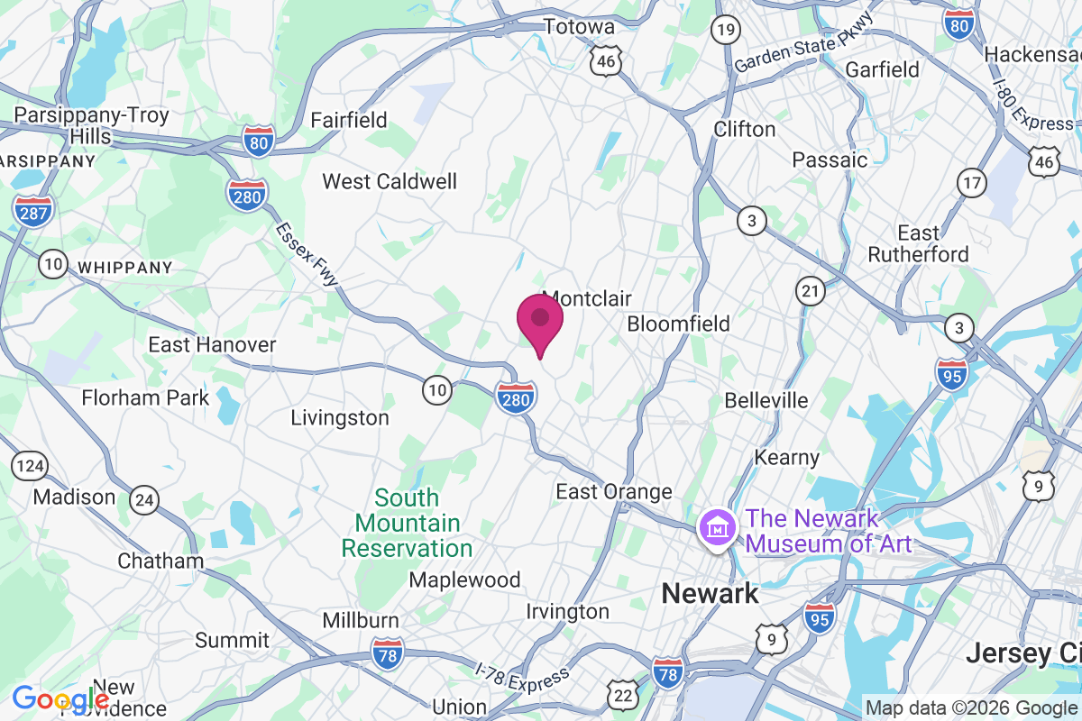 West Orange map