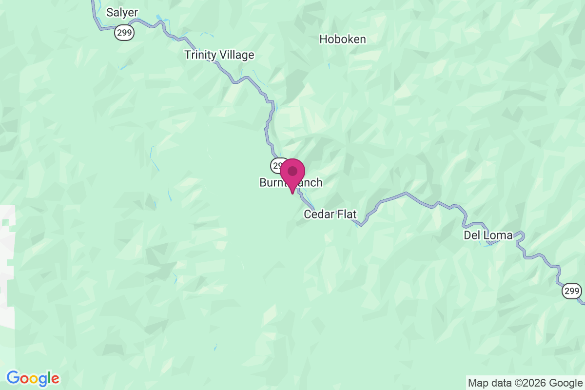 Burnt Ranch map