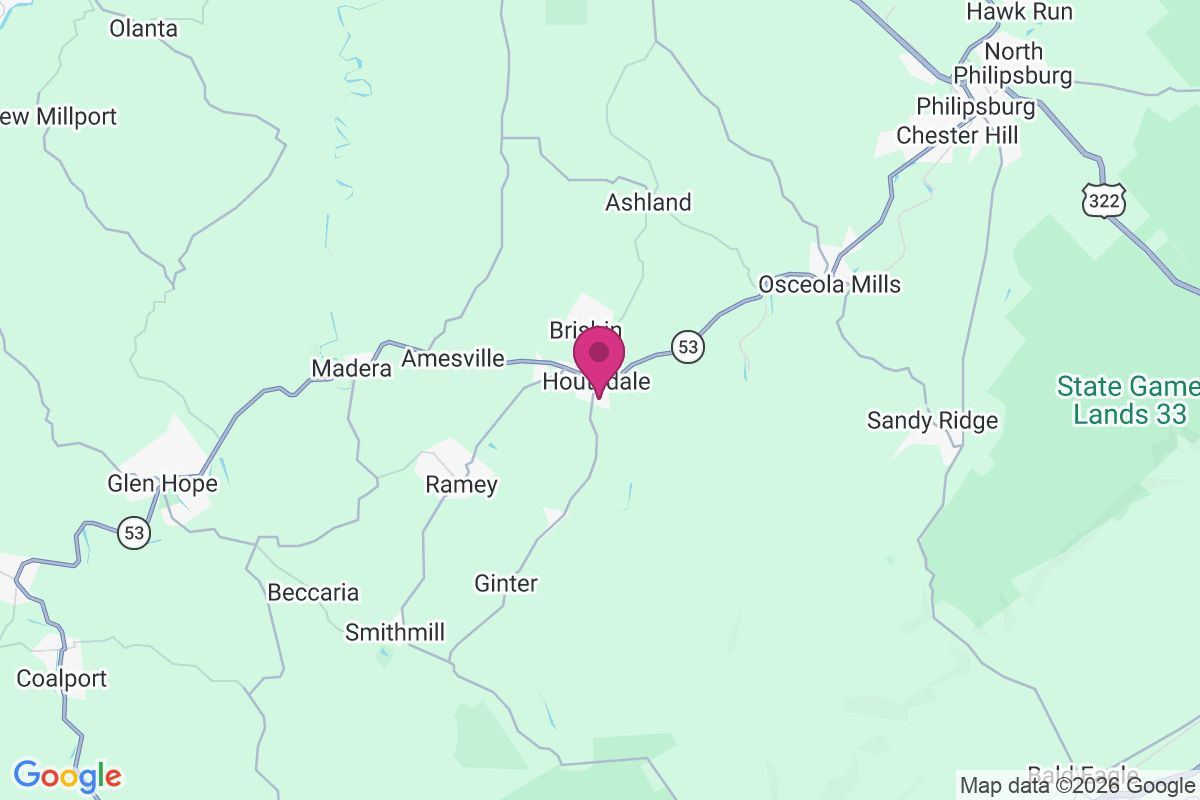 Houtzdale map