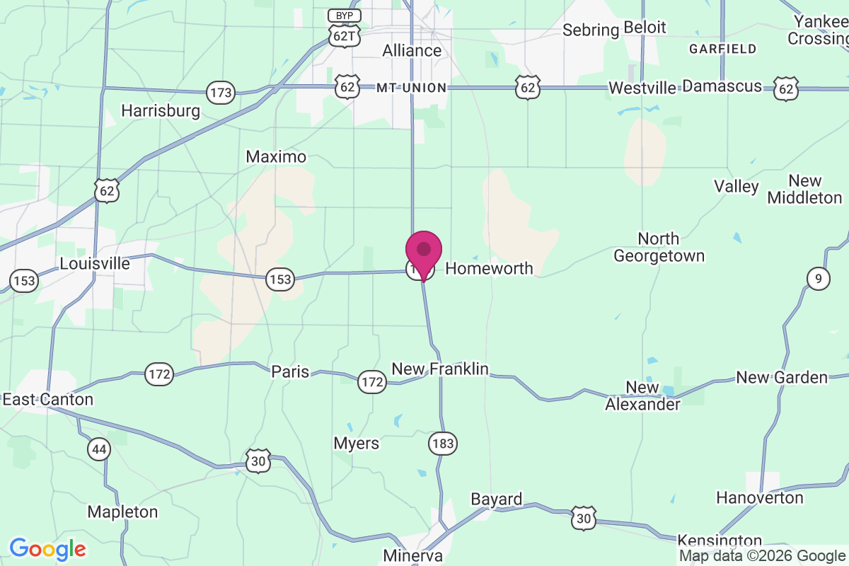 Yeagleys Corners map