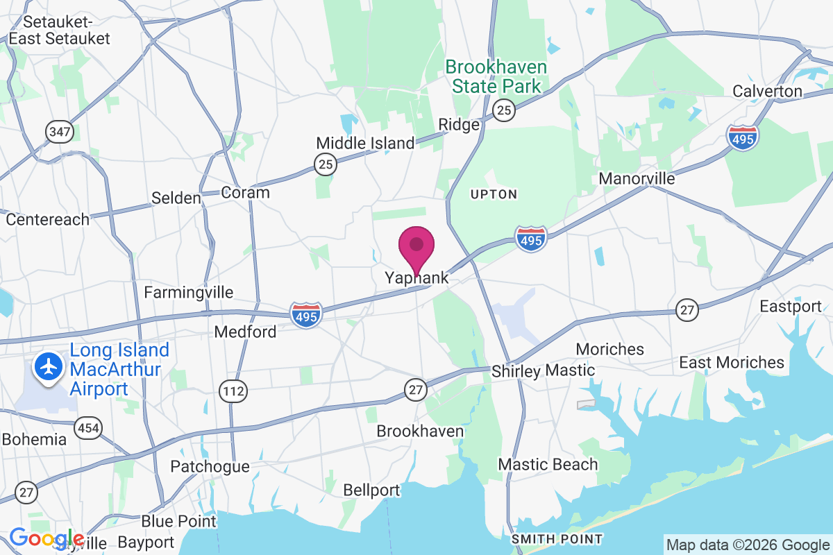 Yaphank map
