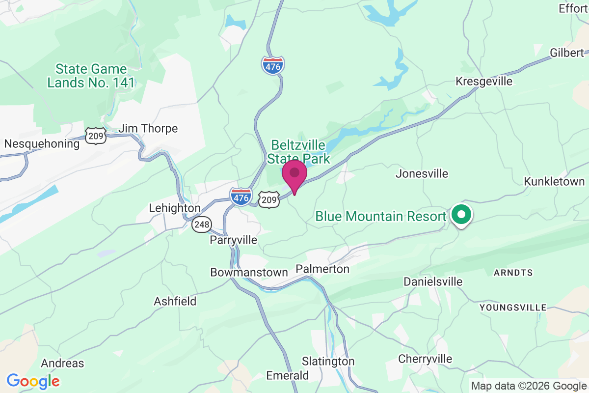 Beltzville map