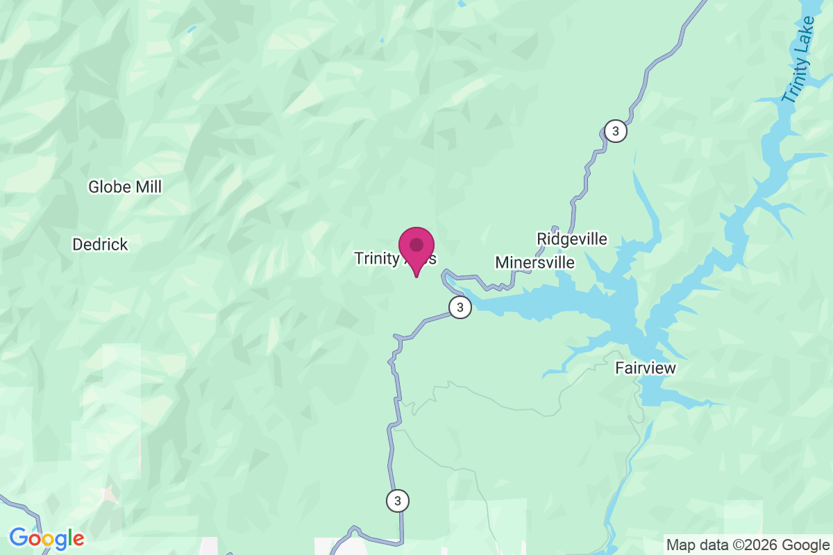 Trinity Alps map
