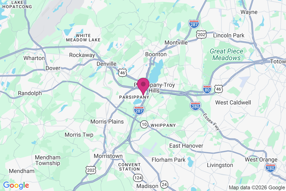 Parsippany map