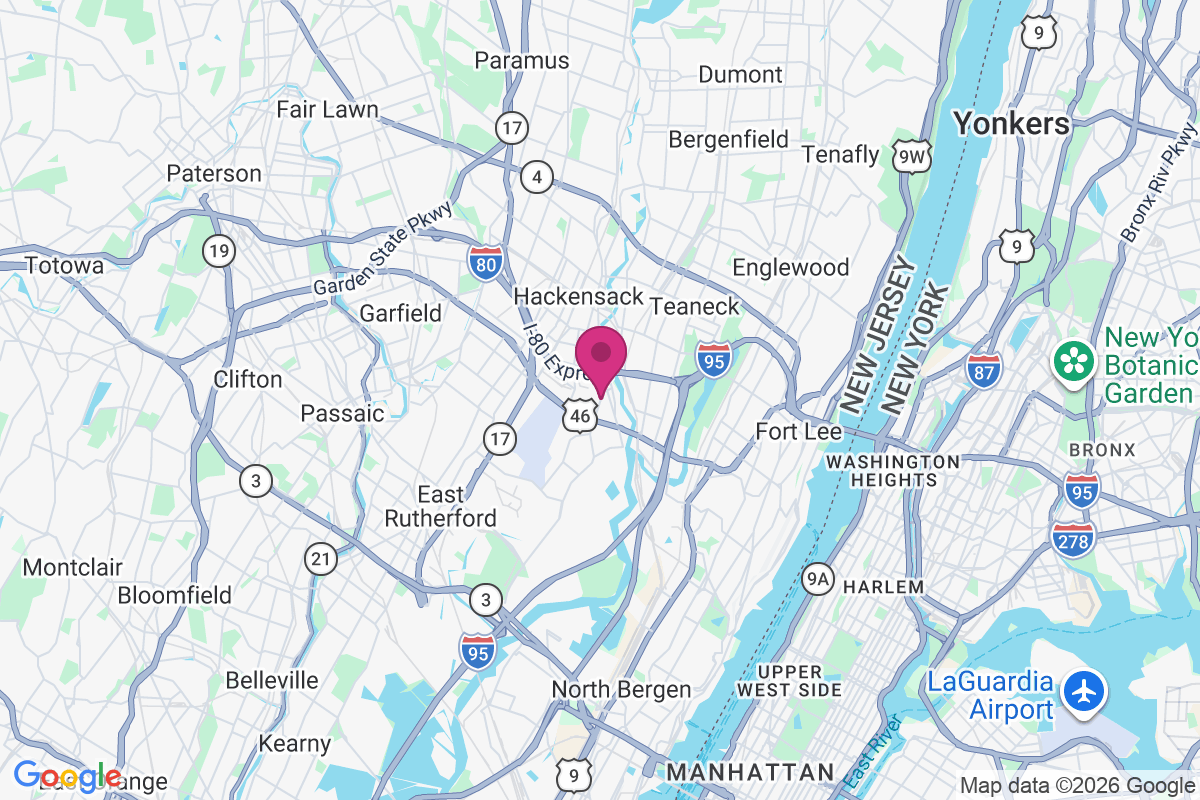South Hackensack map