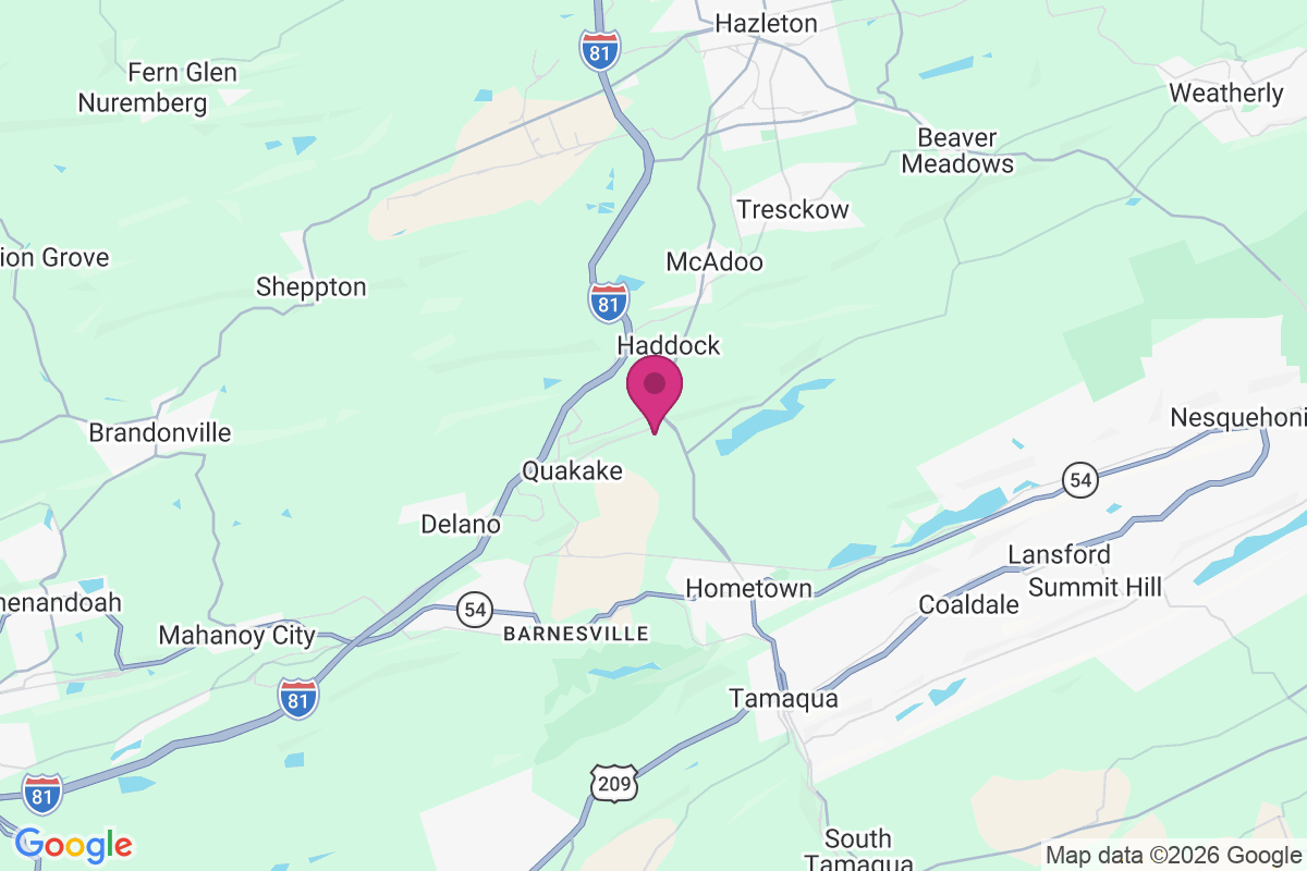 Hazleton Junction map