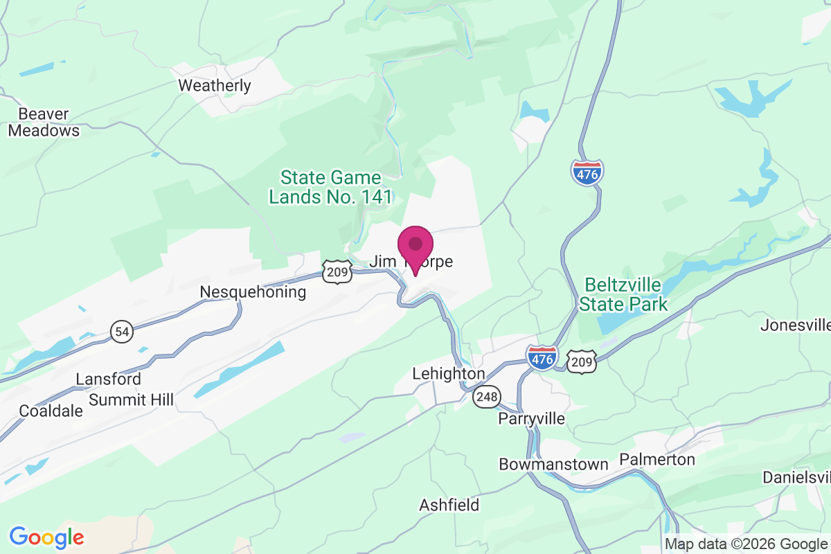 Jim Thorpe map