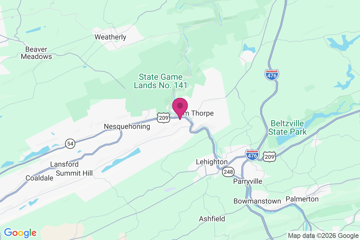 Nesquehoning Junction map