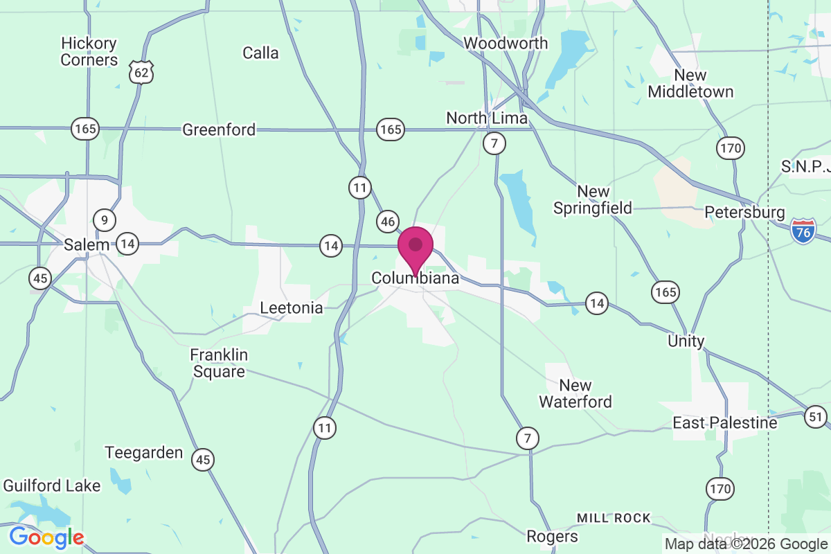 Columbiana map