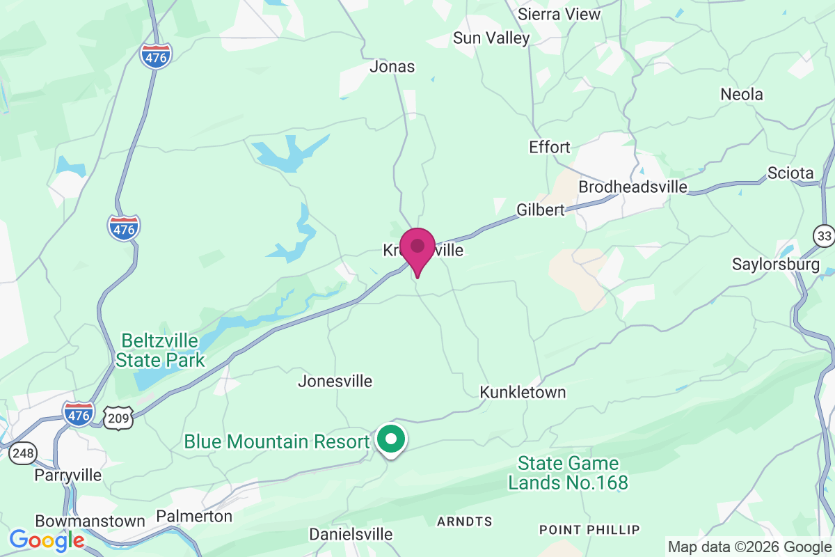 Kresgeville map
