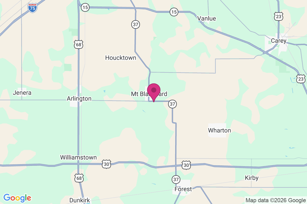 Mount Blanchard map