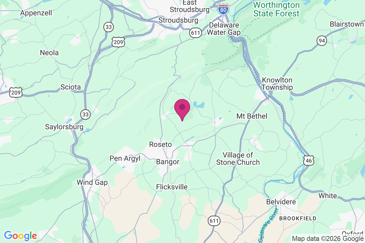 North Bangor map